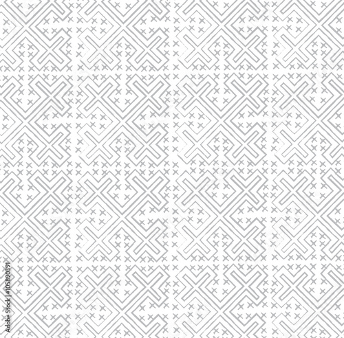 Hmong craft paint pattern for cloth and background texture, vector design