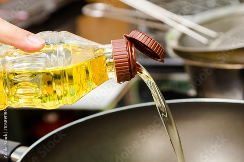 pouring oil