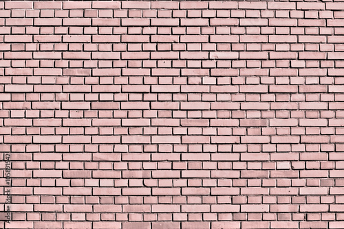 Rose quartz brick wall background
