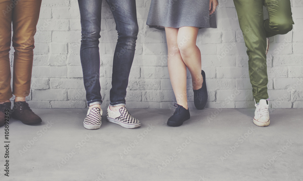 Teens Friends Hipster Fashion Trends Concept Teens Friends Hipster Fashion Trends Concept