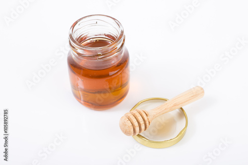
drizzler dripped in honey with glass jar