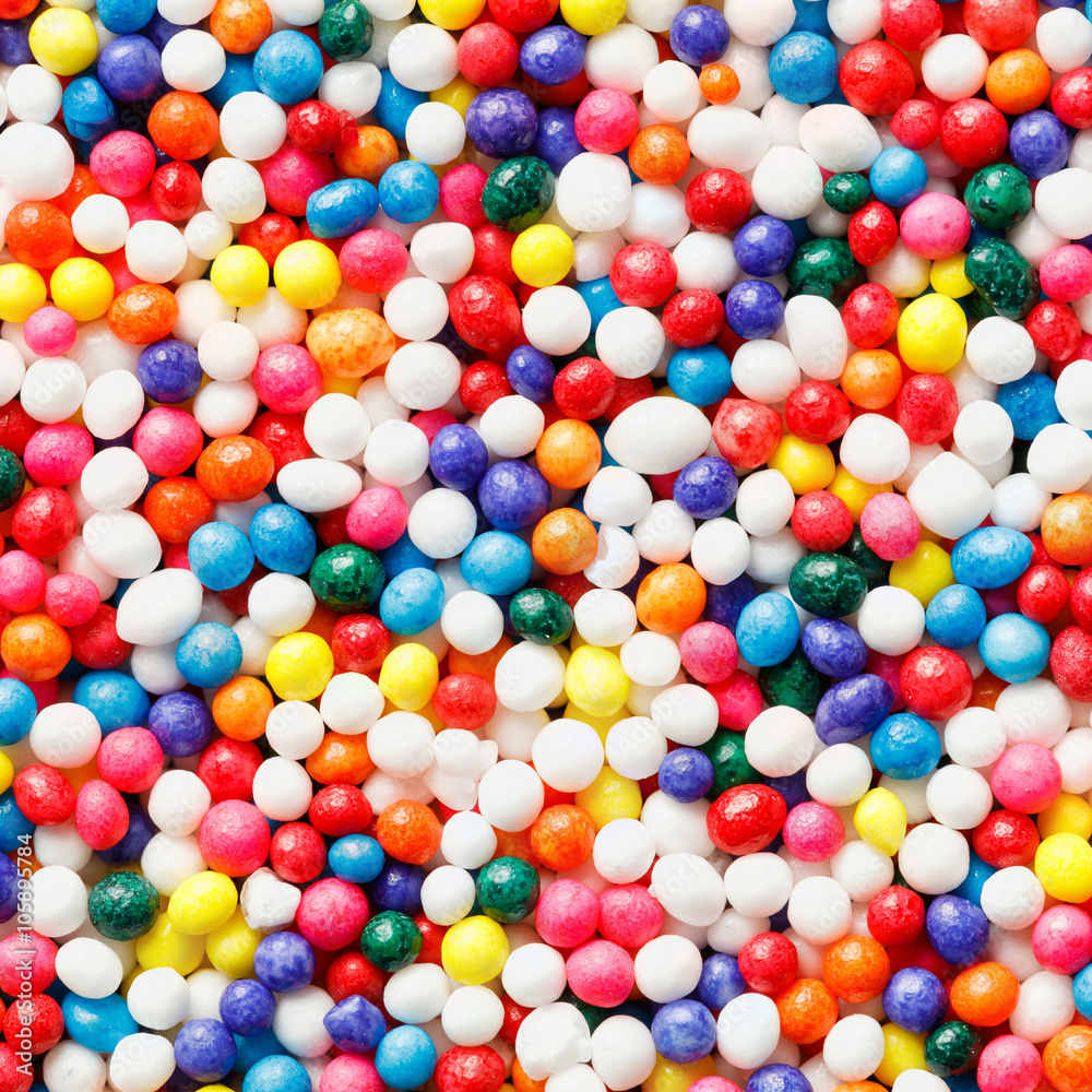 Rainbow nonpareils cupcake decoration sprinkles