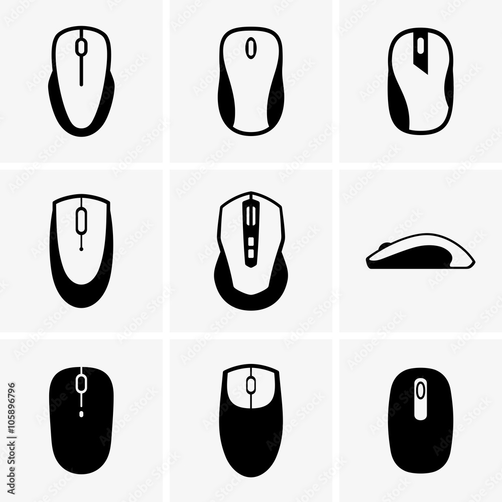 Computer mouses, shade pictures Computer mouses, shade pictures