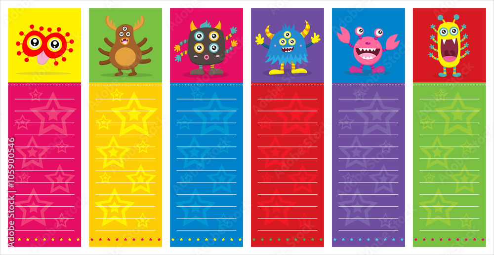 Fototapeta premium Cute Monster Card