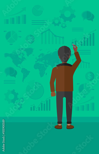 Businessman presenting report.