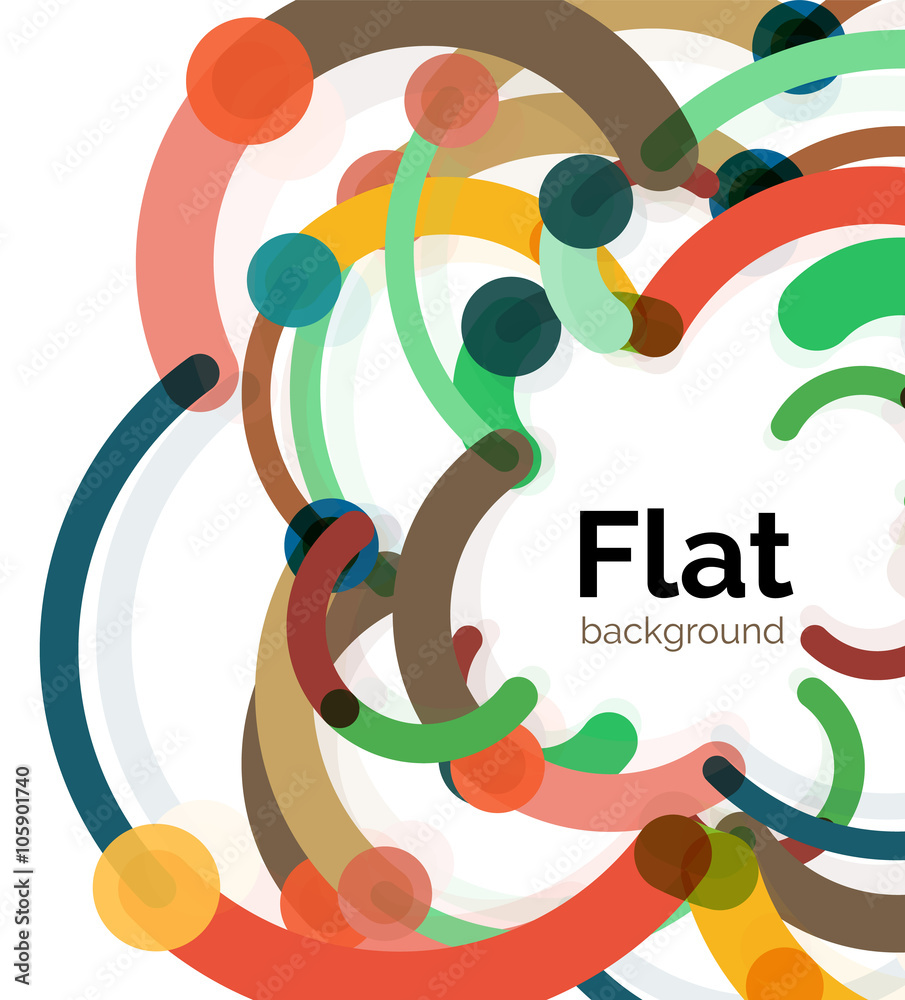 Geometric swirl and circle lines abstract background Geometric swirl and circle lines abstract background