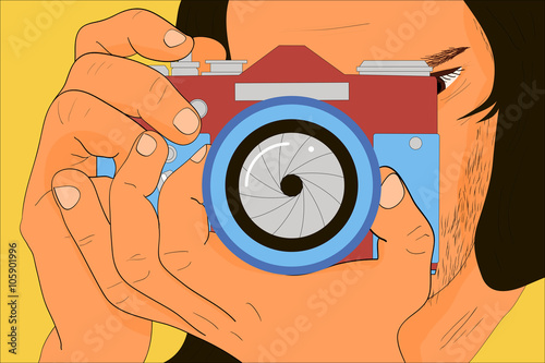 photographer with camera