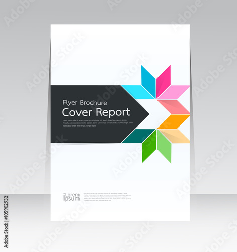 Vector design for Cover Report Annual Flyer Poster in A4 size