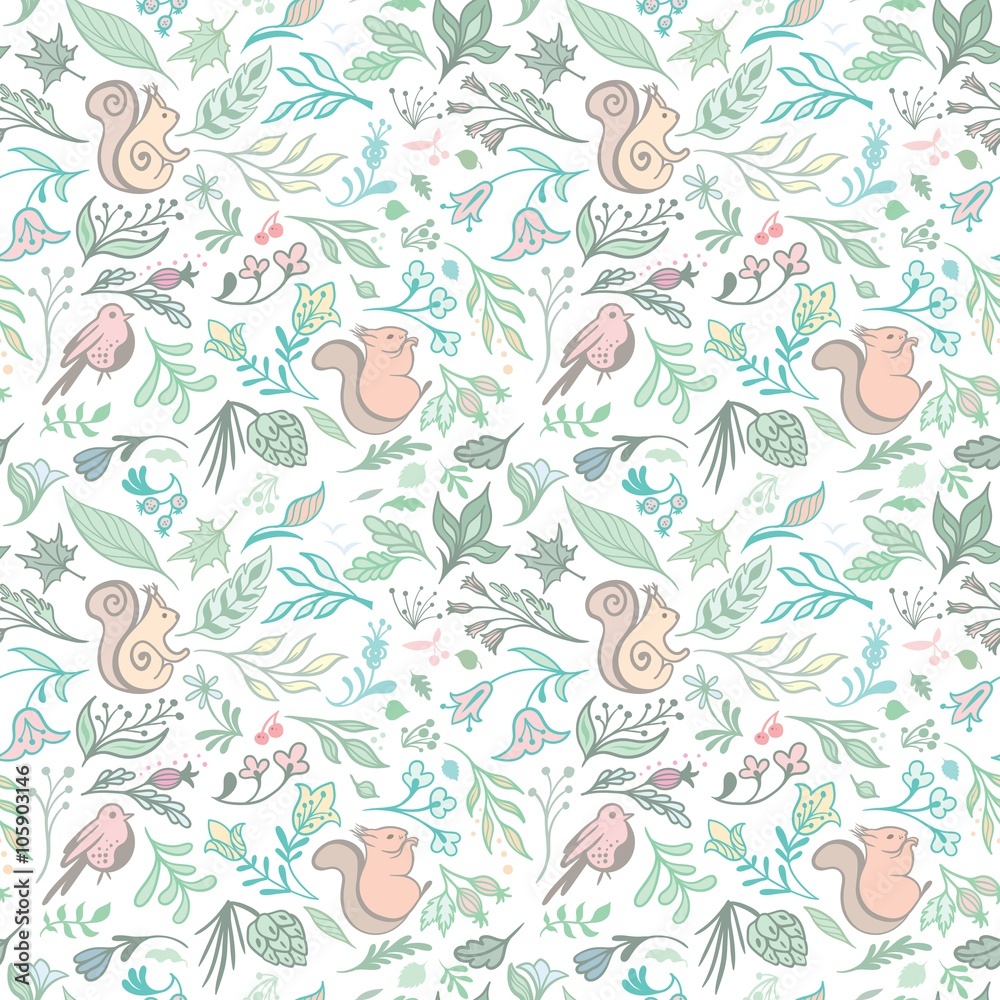 Fresh Forest Vector Pattern