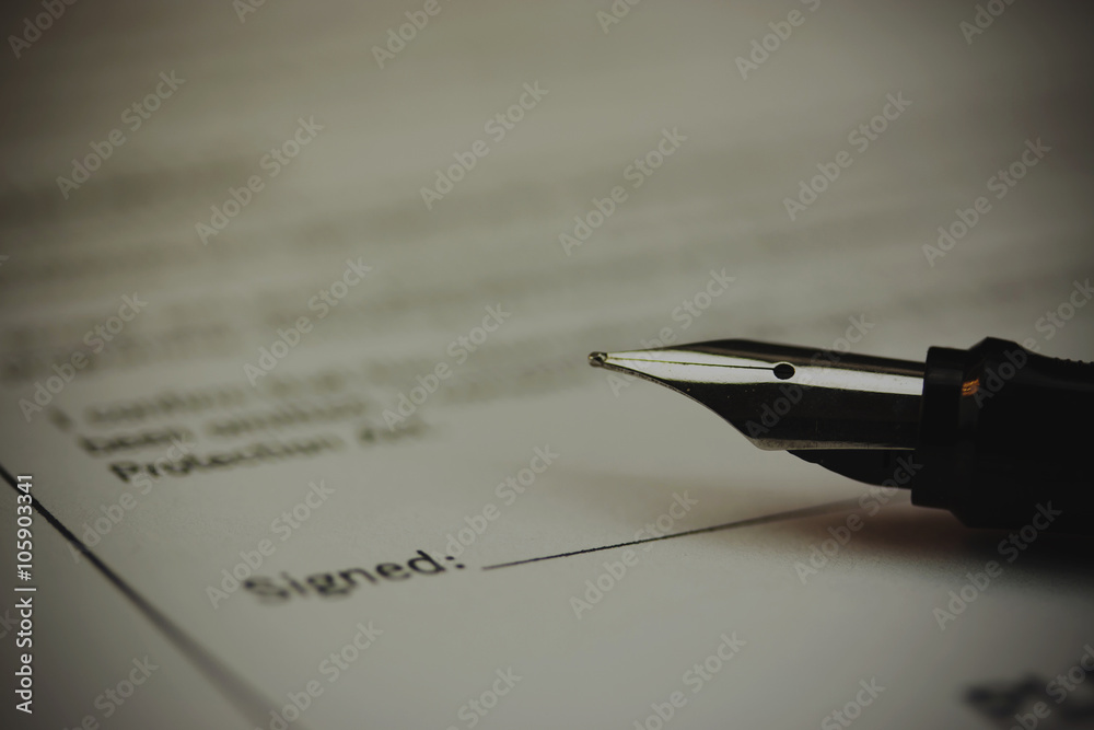 Fototapeta premium Close up of a university application form