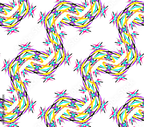 Bright Wave Kaleidoscopic Pattern