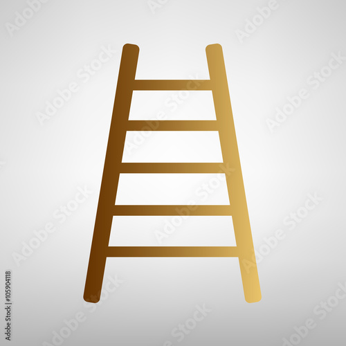 Ladder sign. Flat style icon