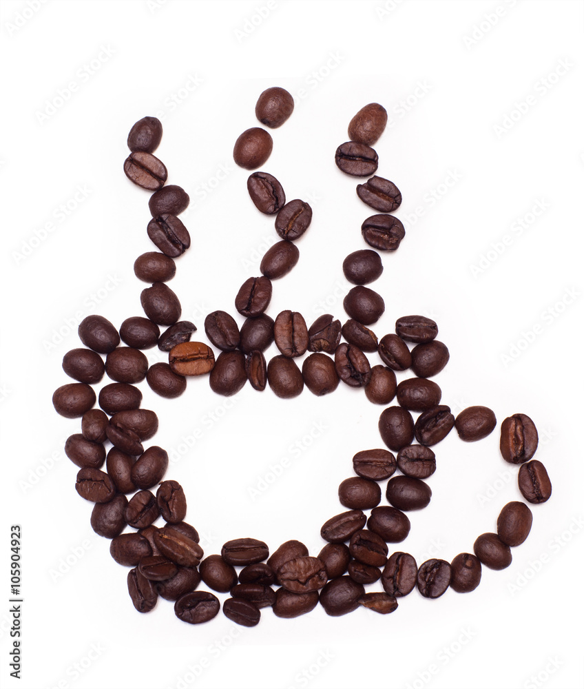 Cup made of cofee beans Cup made of cofee beans