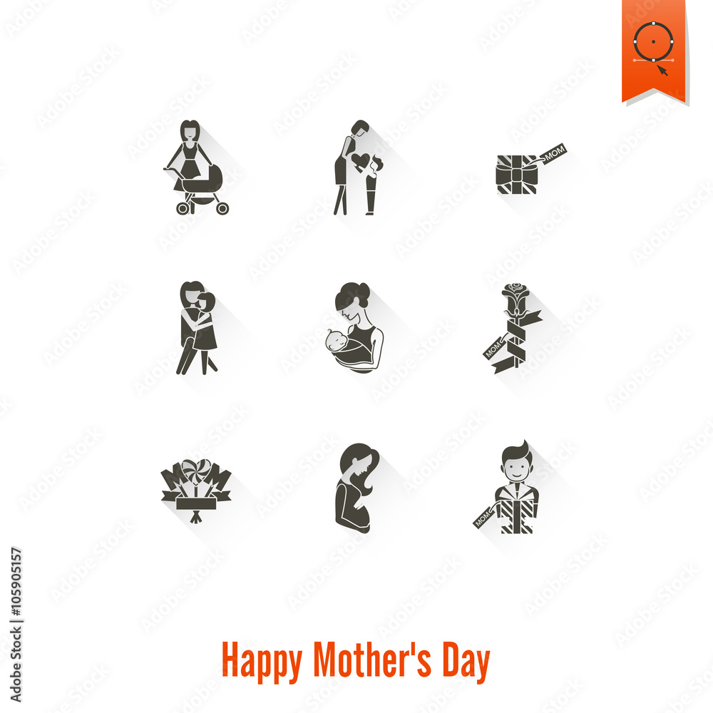 Happy Mothers Day Icons Happy Mothers Day Icons