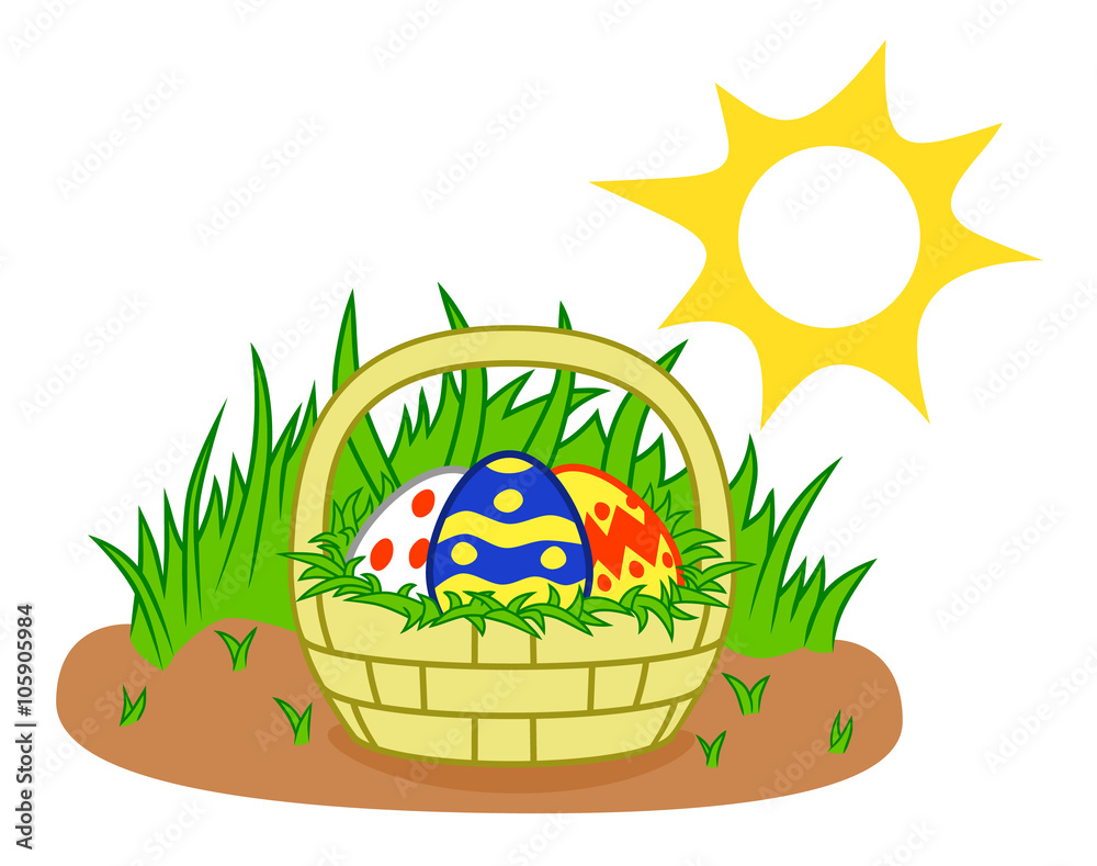 Fototapeta premium Easter basket