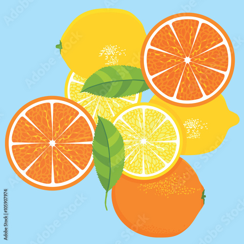 Zitronen und Orangen