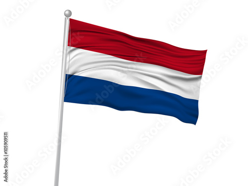 Wallpaper Mural オランダ　 国旗　旗　アイコン