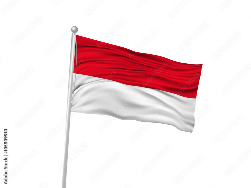 インドネシア 国旗 旗 アイコン Stock Vector | Adobe Stock