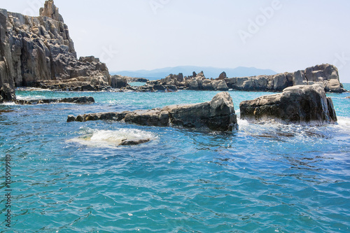 Landscape of Tojinbo Cliff  Mikuni cho  Sakai  Japan