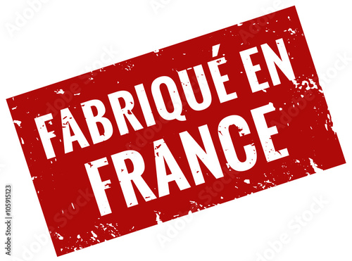 Fabrique en France timbre rouge
