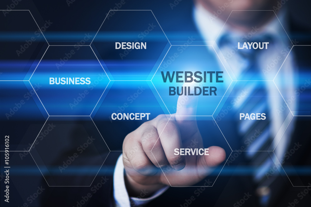 businessman pressing button on virtual screens businessman pressing button on virtual screens