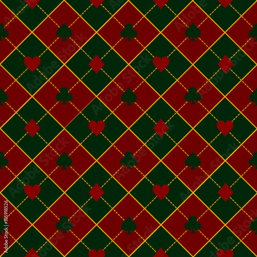 Card Suits Green Royal Red ...