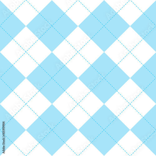 Blue White Diamond Background Vector Illustration