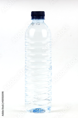 Drinking water in plastic bottle