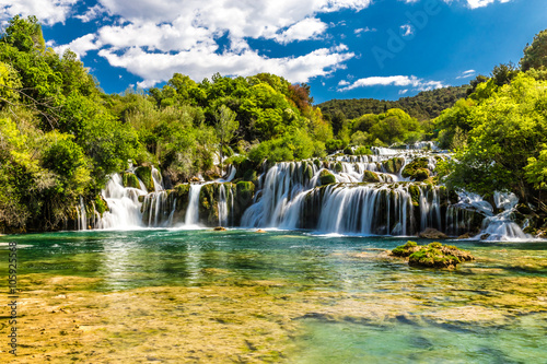 Waterfall In Krka National Park -Dalmatia  Croatia
