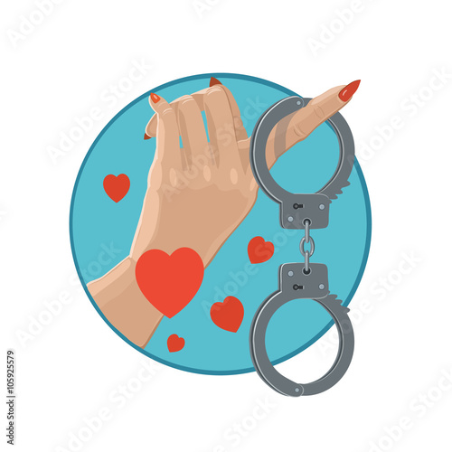 Icon love in handcuffs/ Icon love in handcuffs, with many meaningful, attractive girls who are looking for the body passion