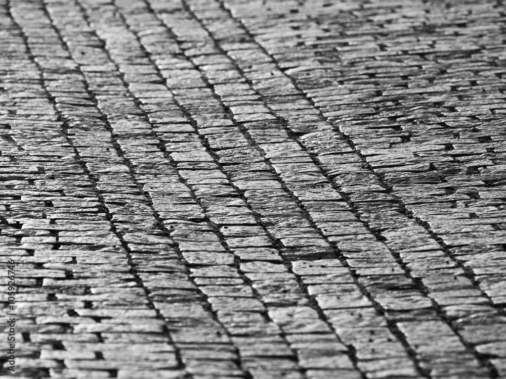 Cobblestone pavement in historial centre of city Cobblestone pavement in historial centre of city