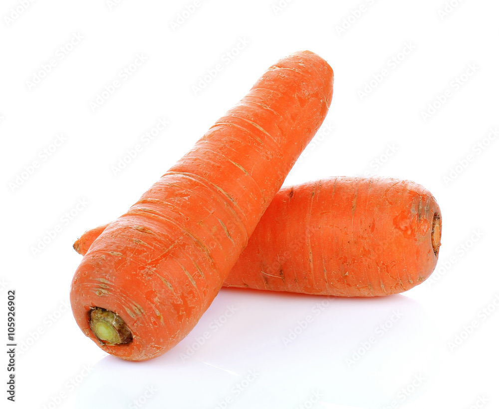 carrots isolated on white background