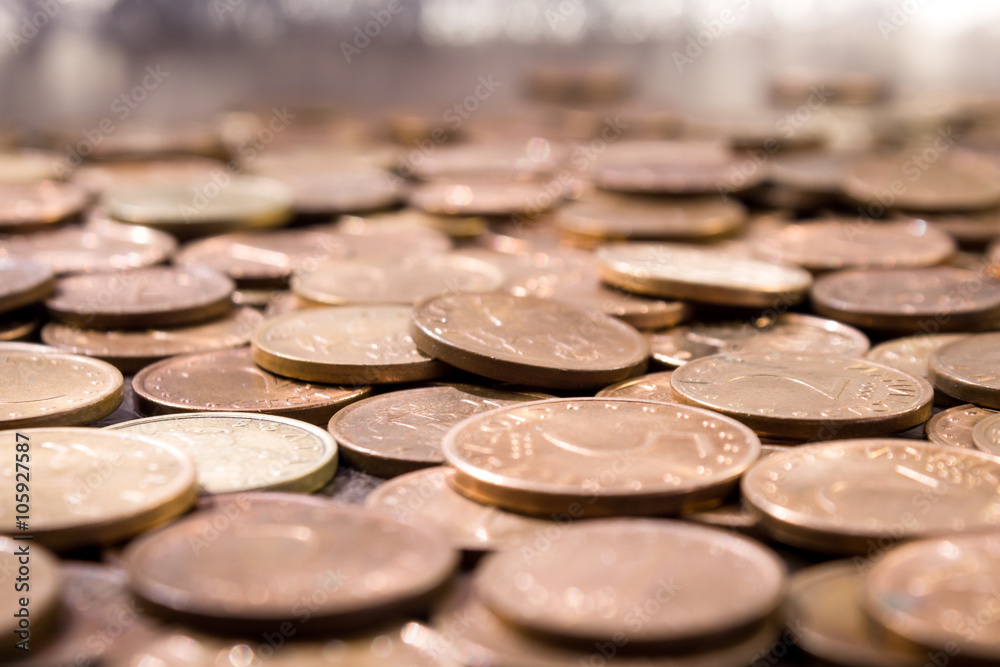 Coins background Coins background