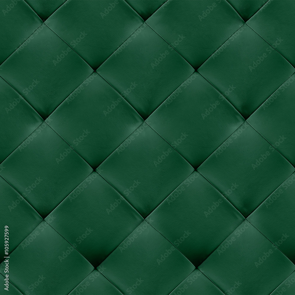 Green leather background