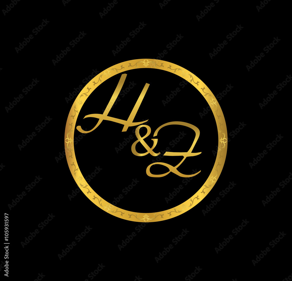 HZ initial wedding in golden ring HZ initial wedding in golden ring
