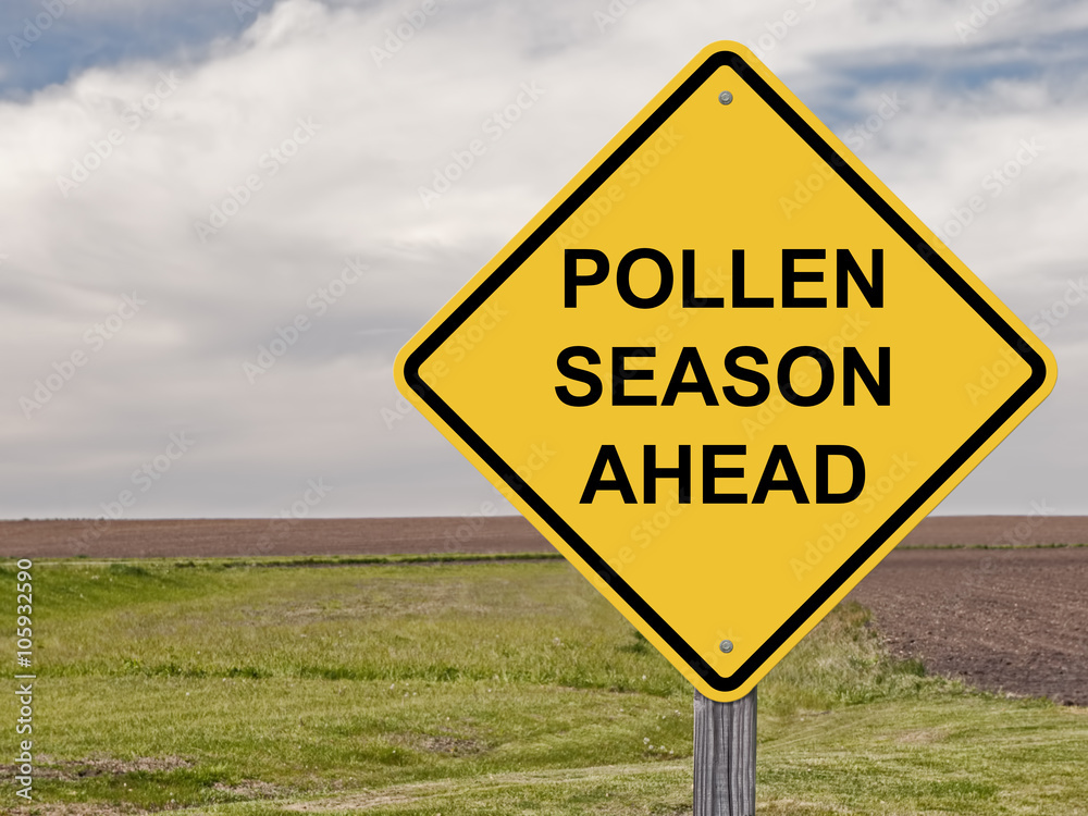 Obraz premium Caution - Pollen Season