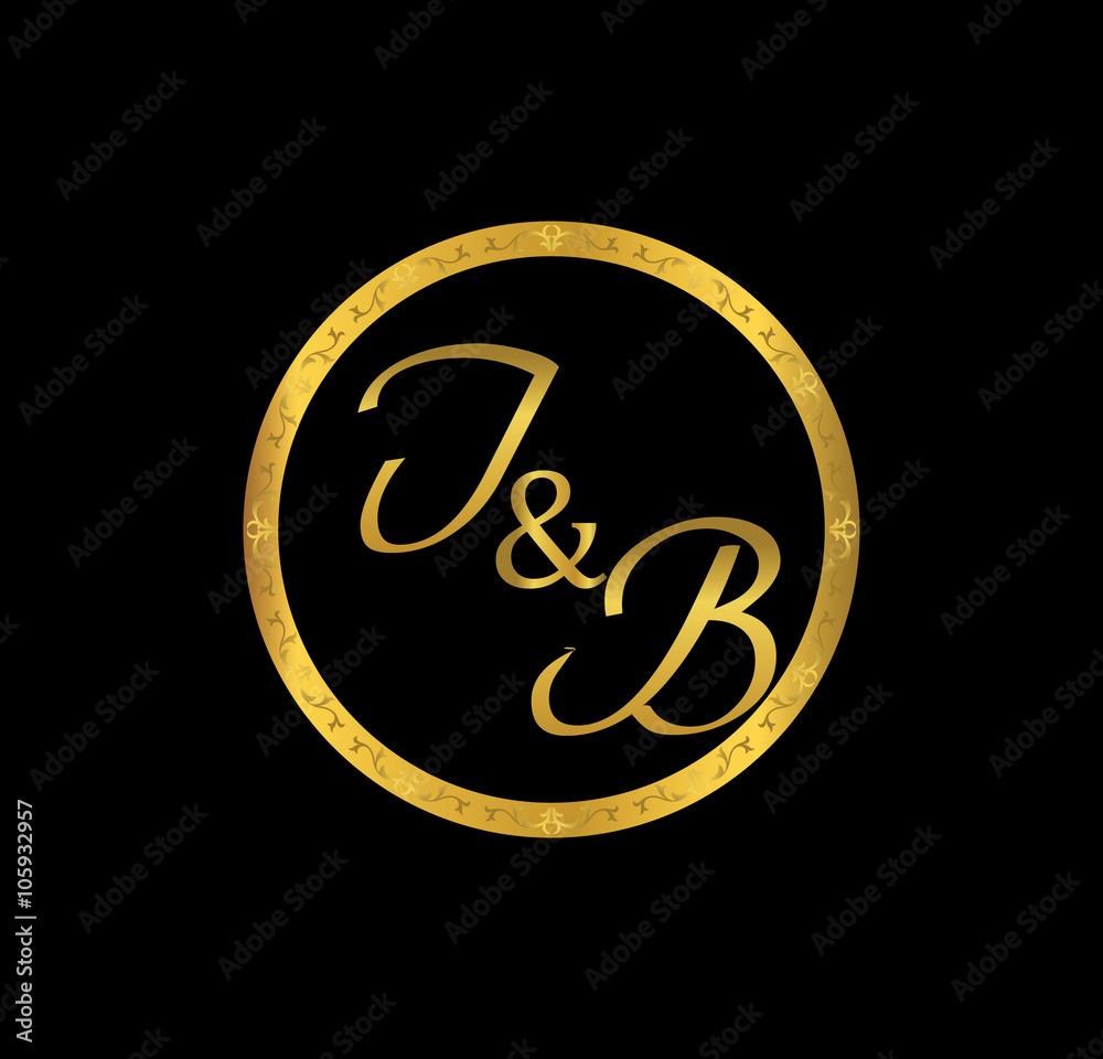 IB initial wedding in golden ring IB initial wedding in golden ring