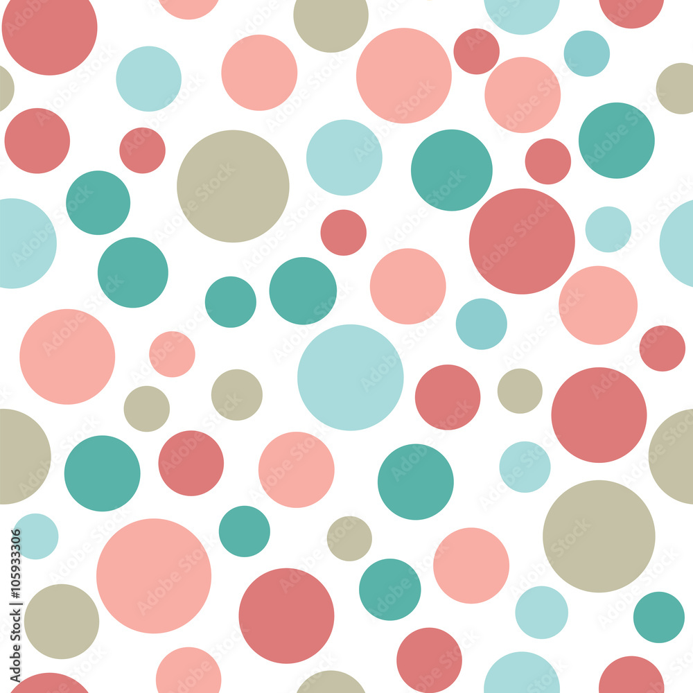 seamless Polka dot pattern background