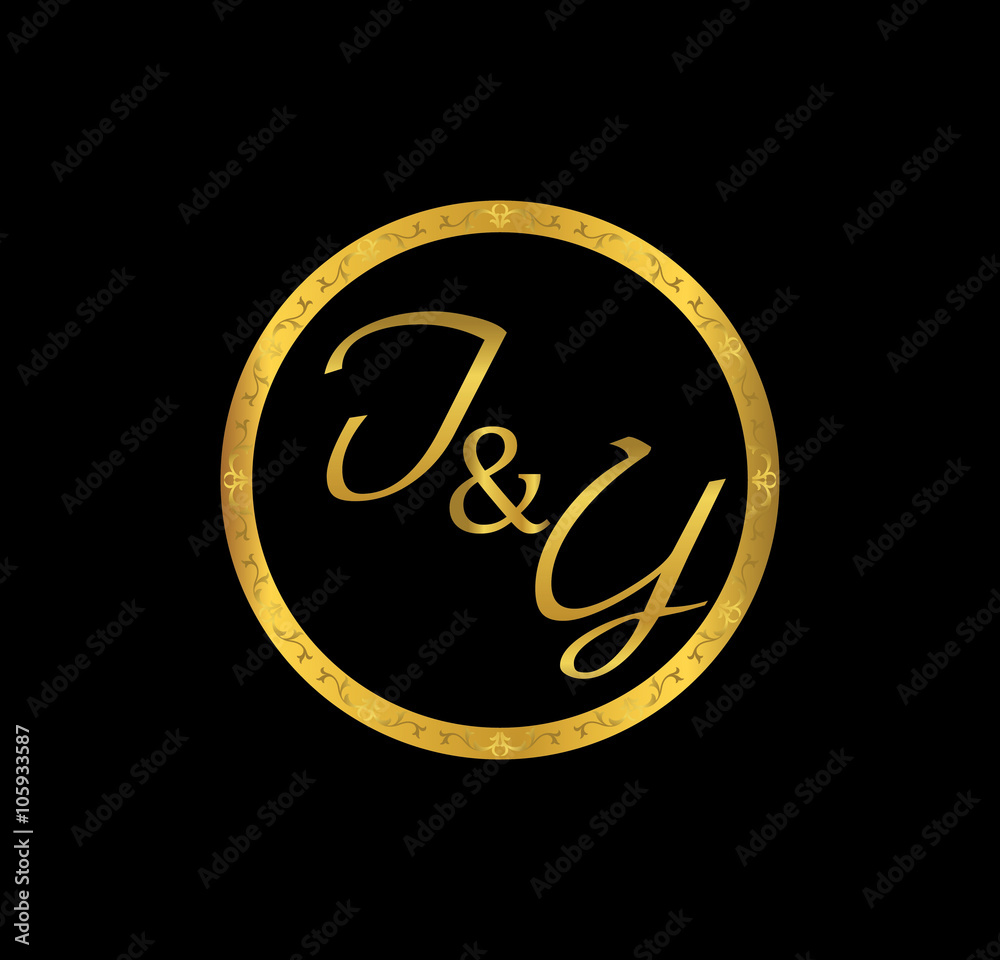 IY initial wedding in golden ring IY initial wedding in golden ring