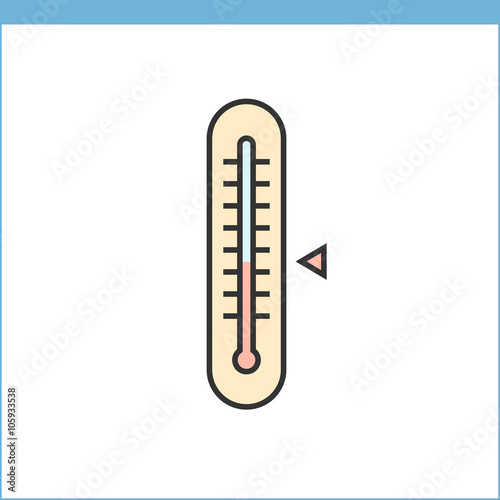 Thermometer vector icon