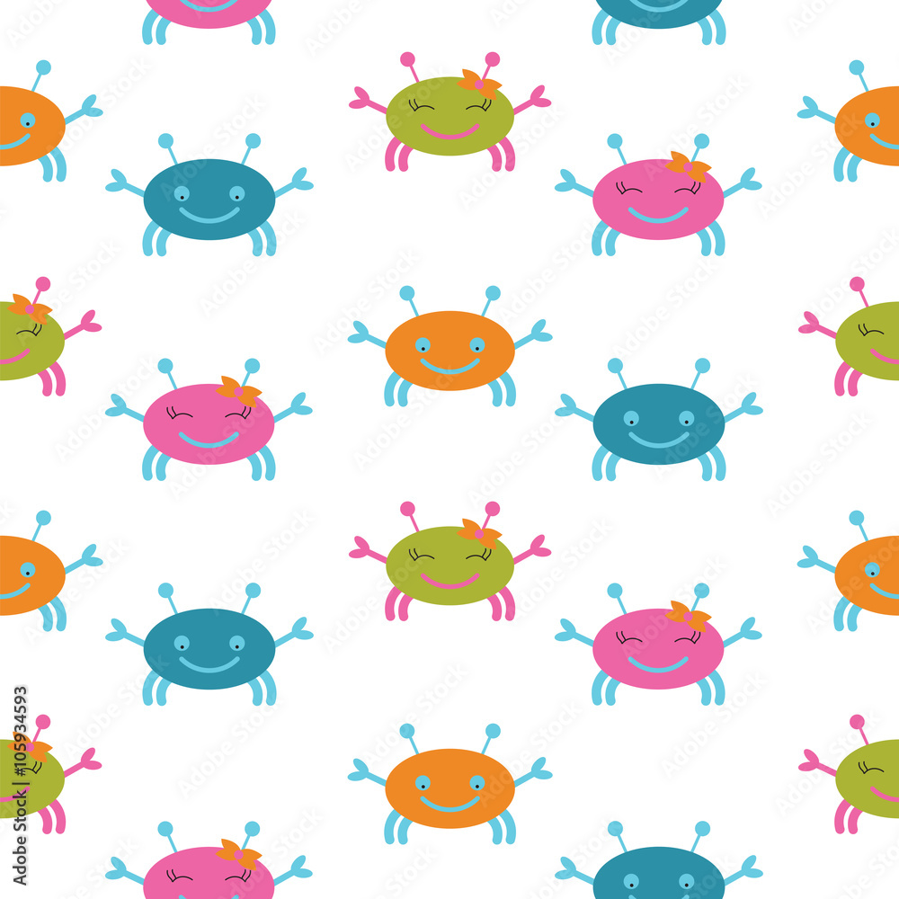 Fototapeta premium Colorful vector seamless pattern