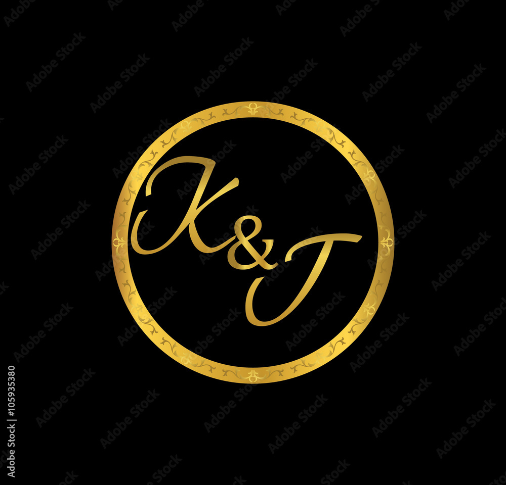 KT initial wedding in golden ring KT initial wedding in golden ring