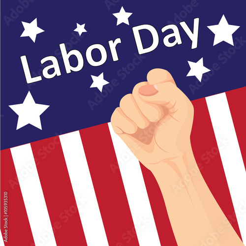 Vector of Labor day card design