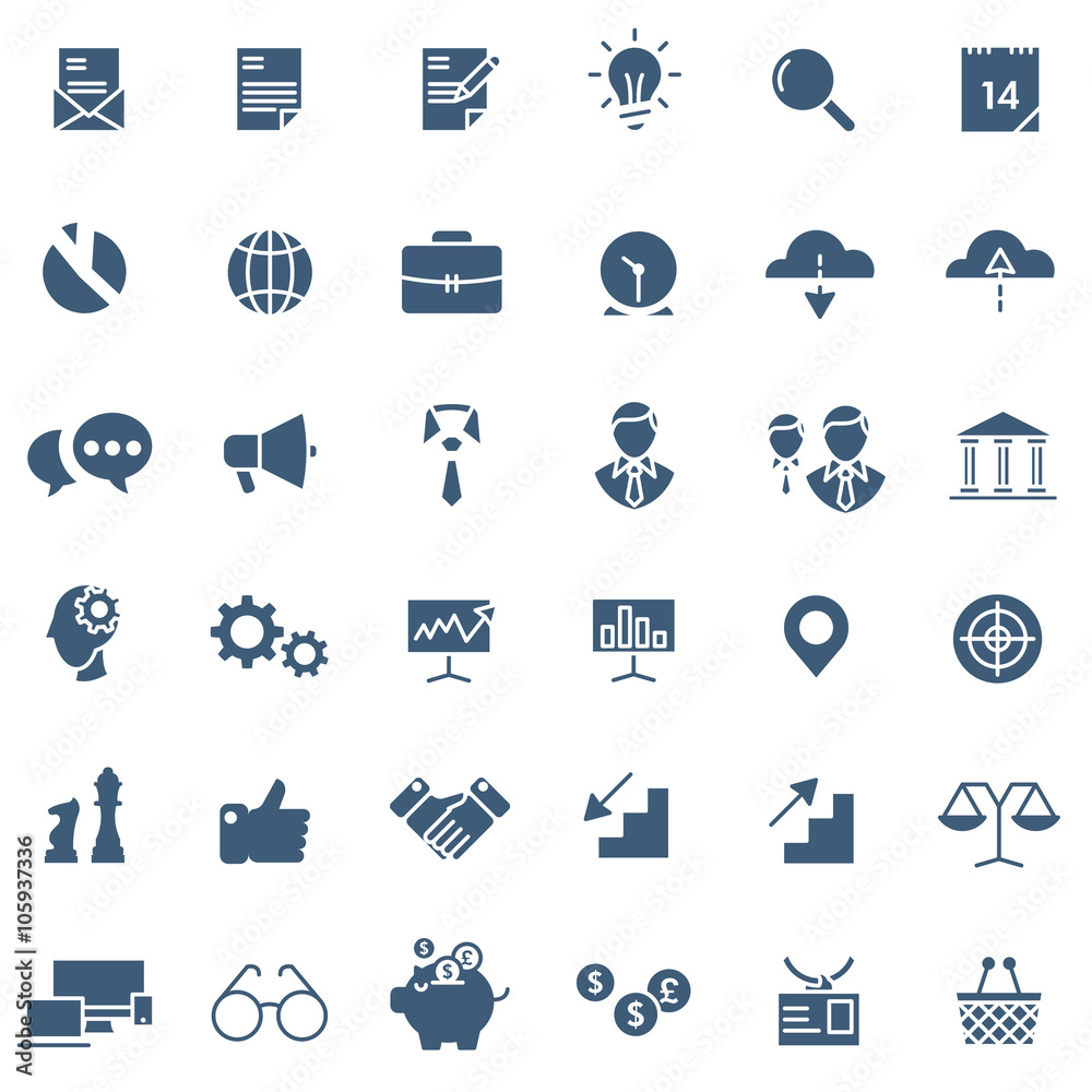 Business icons set Business icons set
