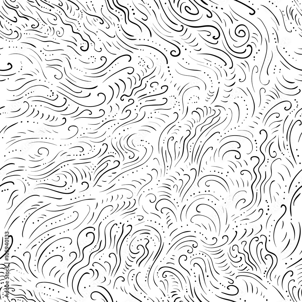 Vector black and white abstract seamless pattern Vector black and white abstract seamless pattern