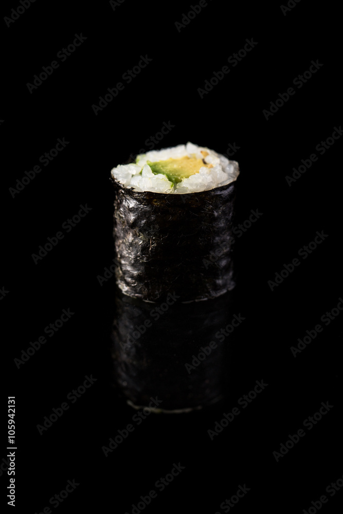 Avocado maki sushi