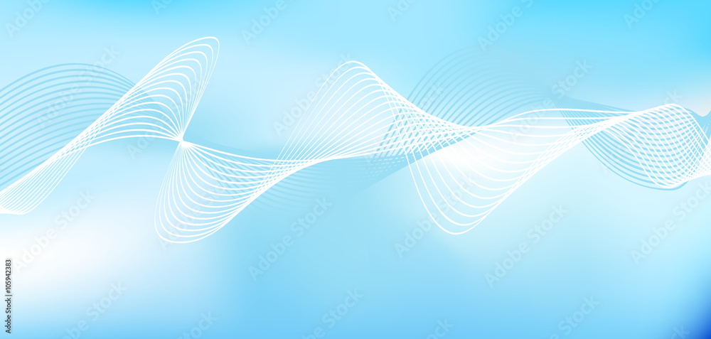 blue wave business background abstract cover design