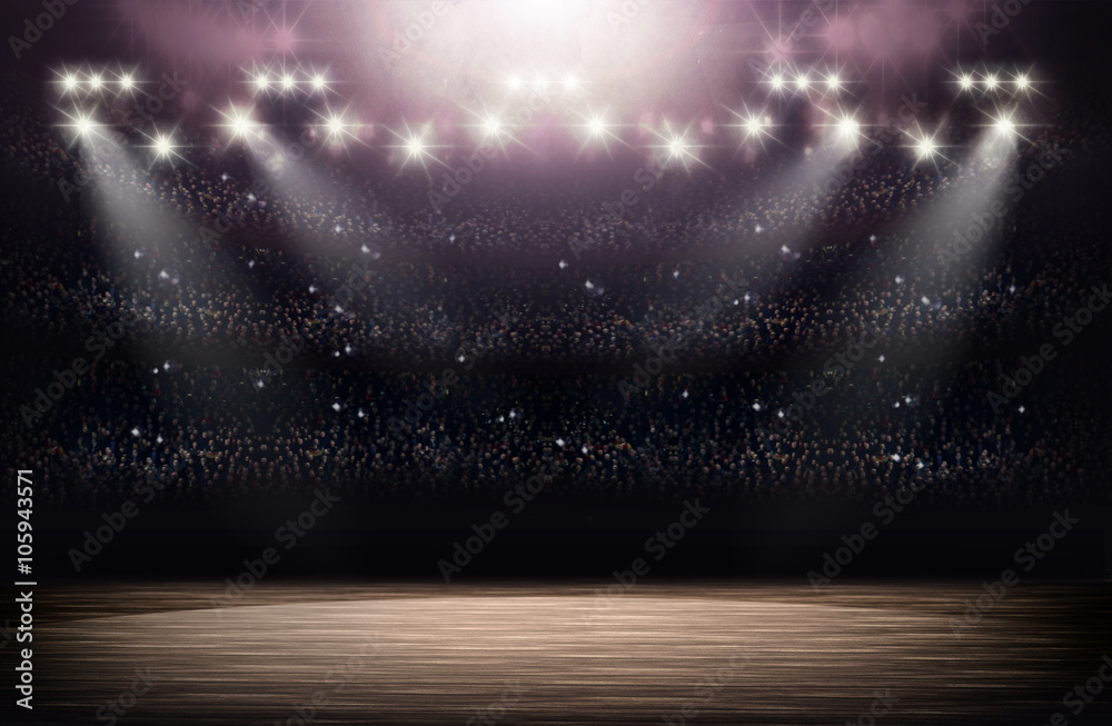 Fototapeta premium Basketball arena background