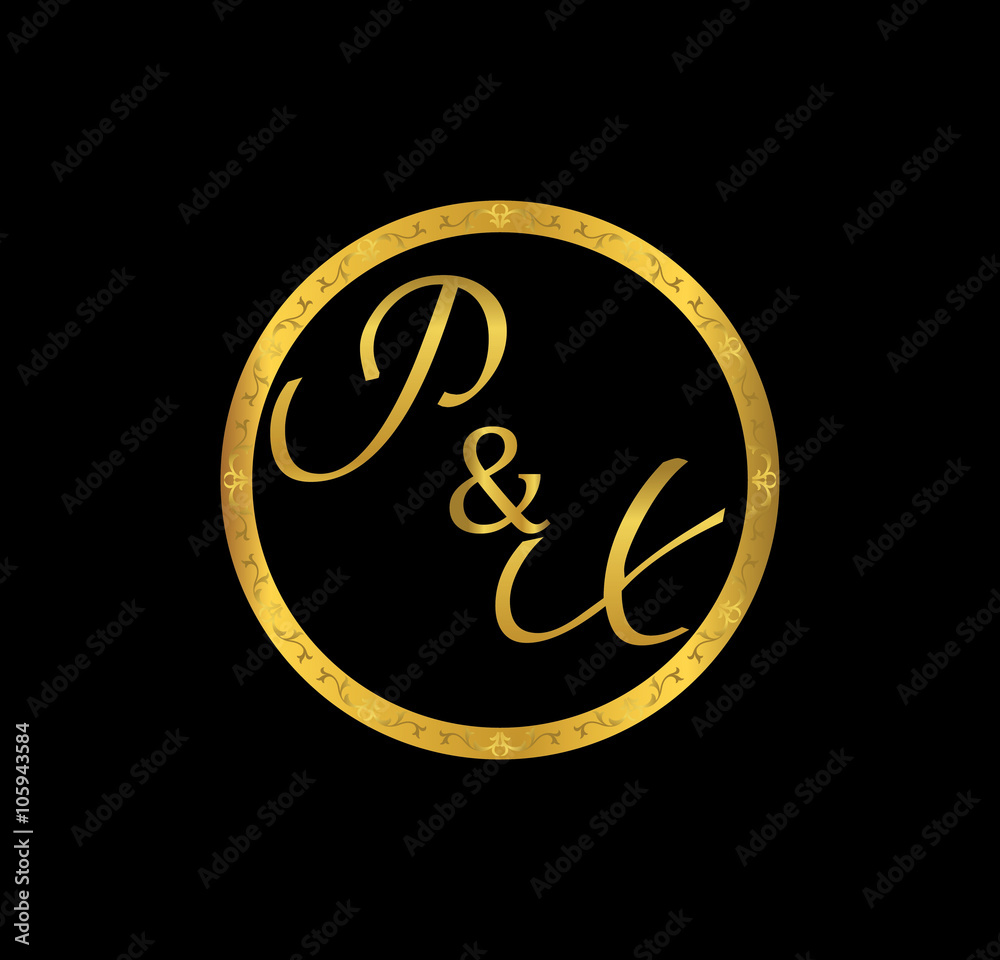 PX initial wedding in golden ring PX initial wedding in golden ring
