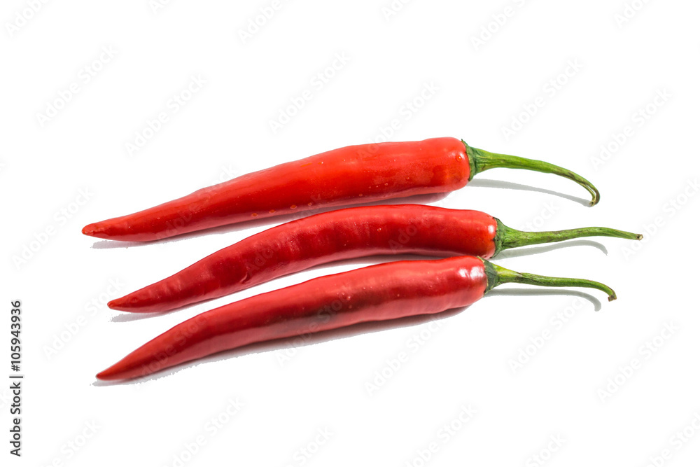 Red chili pepper isolated